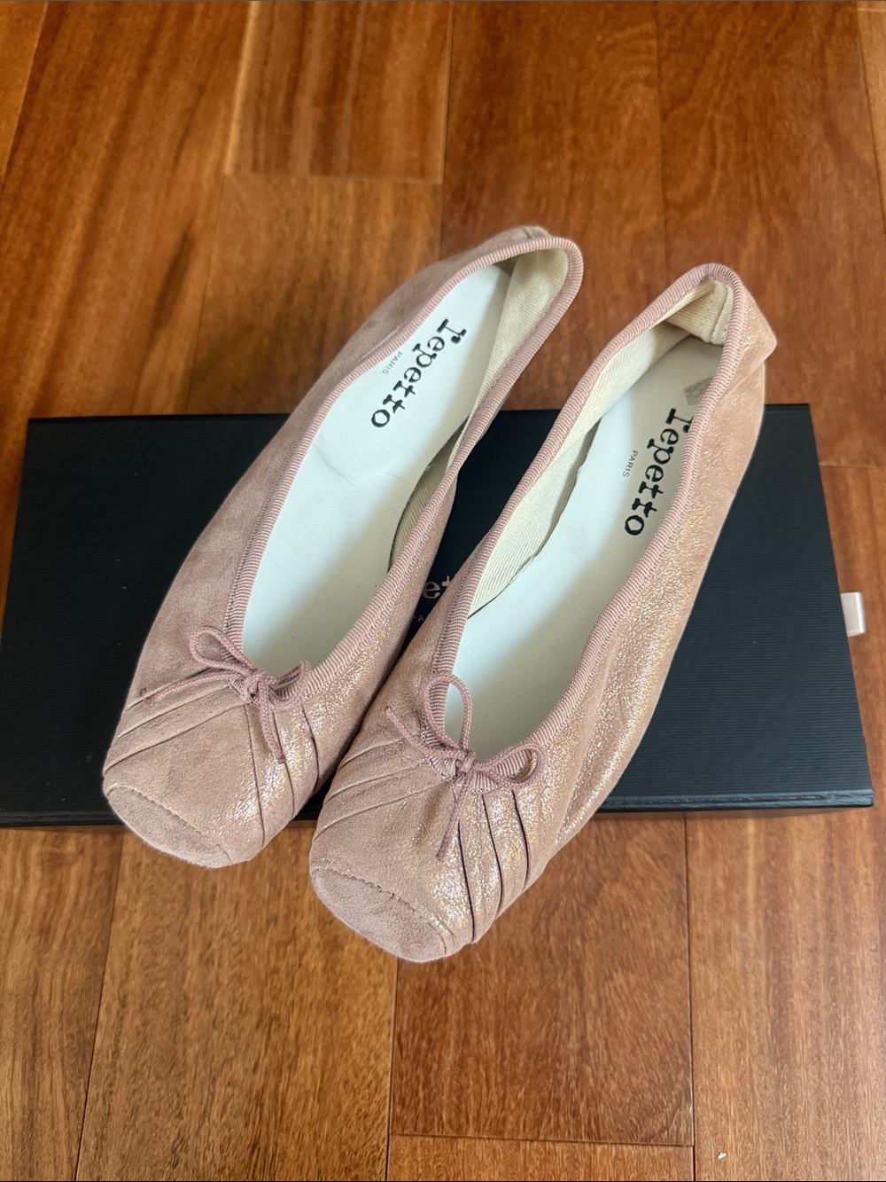 Repetto Pink square toe Ballet Flats - Womens Slip-On Comfort Shoes